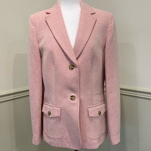 Lands’ End Textured Pink Blazer